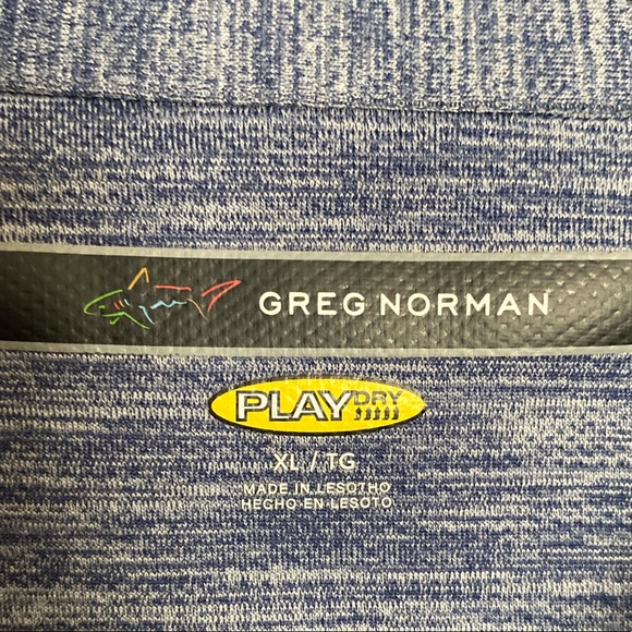 Greg Norman Blue Play Dry Fit Golf Shirt Size XL - Picture 6 of 15